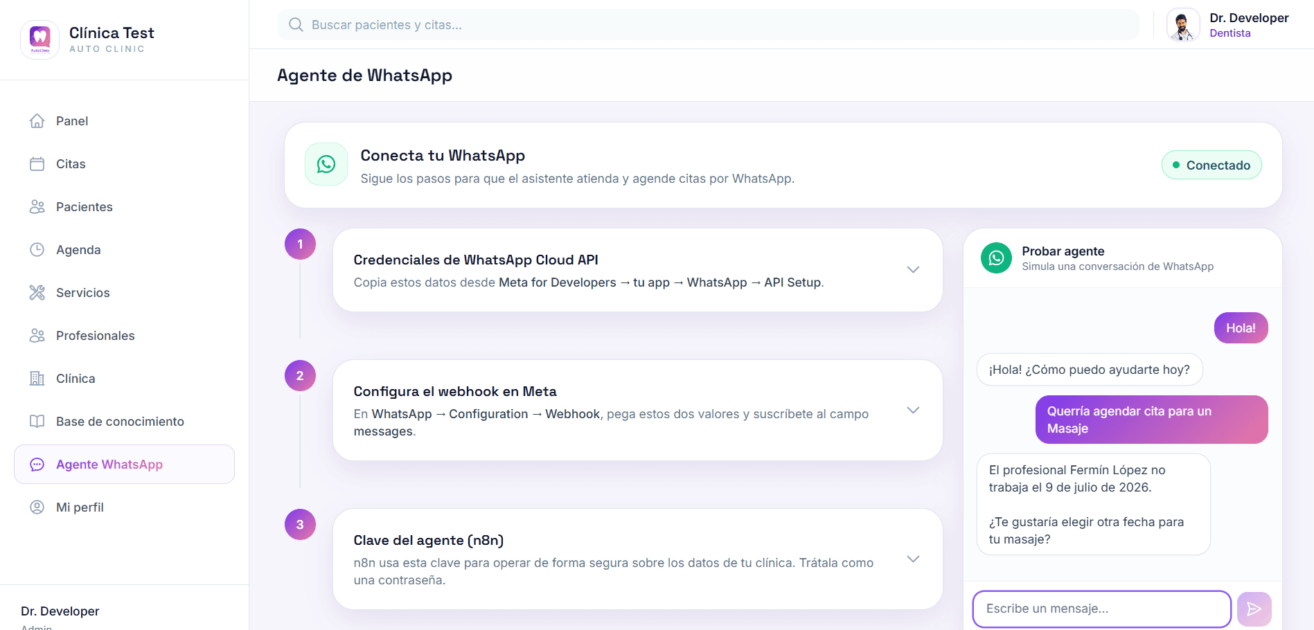 AutoClinic — Agente de WhatsApp