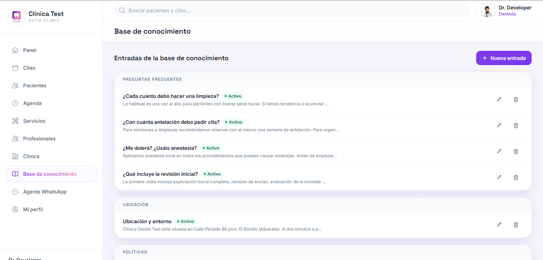 AutoClinic — Base de conocimiento